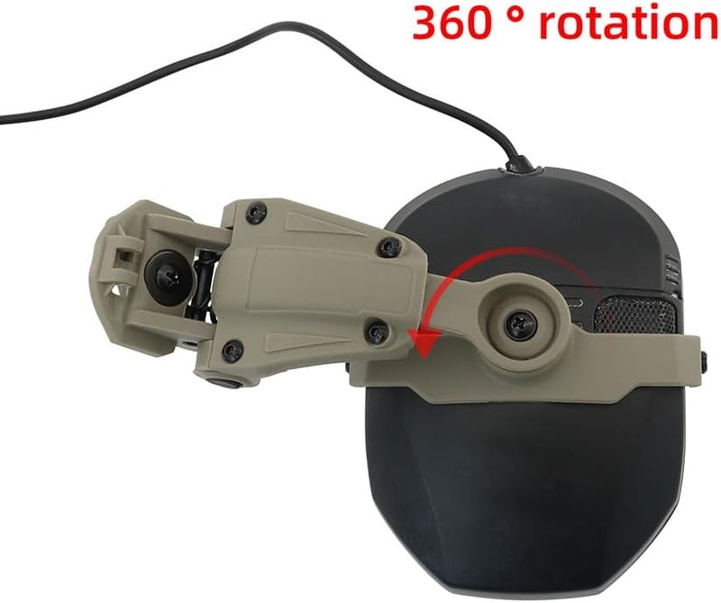 HEARFALCOM for WalkerRazor Earmuffs (Walkers Razor,Walkers Razor Digital) Wendy Rail Adapter for Wendy 2.0 3.0 Helmet - Image 3